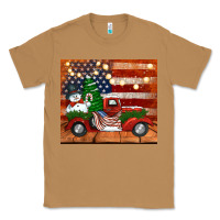 Toasted Coconut christmas truck with american flag Classic Tee - Jasminsmagicworld