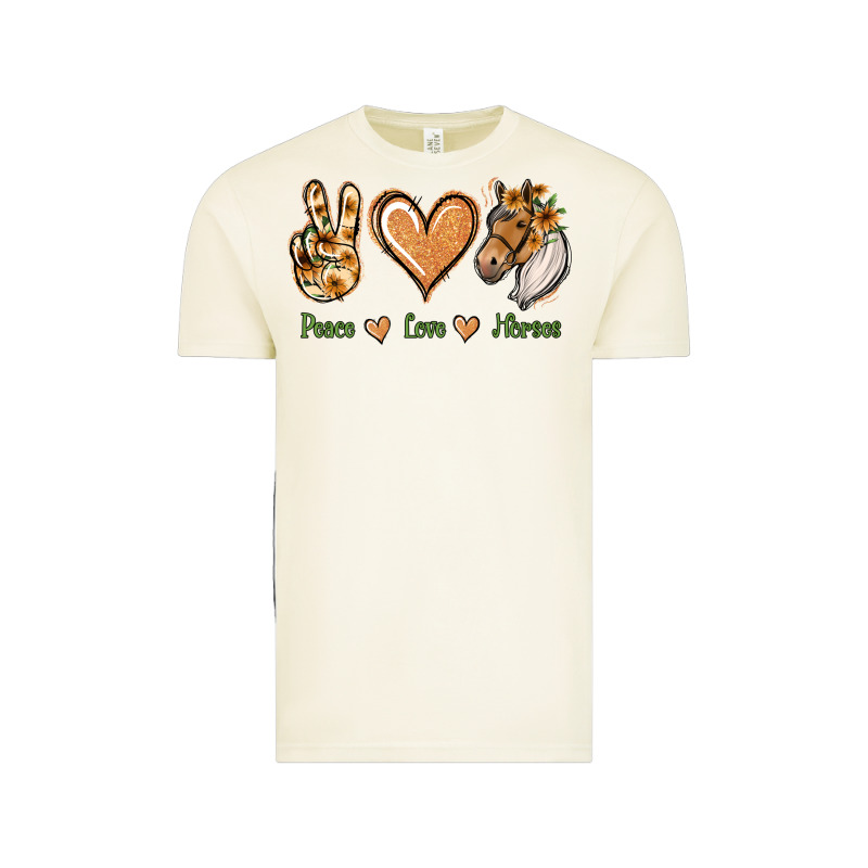 Peace Love Horses Vintage Tee by Jasminsmagicworld | Teevron