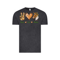 Vintage Black Peace Love Horses Vintage Tee - Jasminsmagicworld