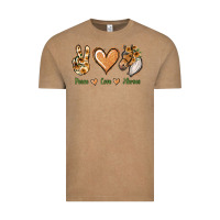 Vintage Coffee Peace Love Horses Vintage Tee - Jasminsmagicworld