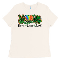 Bone Peace love St. Patrick's Day Ladies Tee - CowGirlArtShop