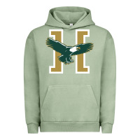 Pigment Oil Green husson  eagles Urban Hoodie - linhVisuals