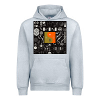 Heather Grey nice bon -iver symbol Urban Hoodie - linhVisuals