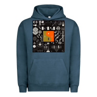 Pigment Midnight Navy nice bon -iver symbol Urban Hoodie - linhVisuals