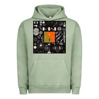Pigment Oil Green nice bon -iver symbol Urban Hoodie - linhVisuals