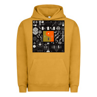 Pigment Peanut Butter nice bon -iver symbol Urban Hoodie - linhVisuals
