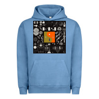 Pigment Pebble Blue nice bon -iver symbol Urban Hoodie - linhVisuals
