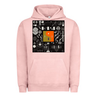 Pigment Salmon nice bon -iver symbol Urban Hoodie - linhVisuals
