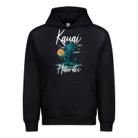 Black family vacation retro sunset hawaii kauai t shirt Urban Hoodie - linhVisuals