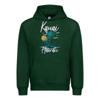 Forest Green family vacation retro sunset hawaii kauai t shirt Urban Hoodie - linhVisuals