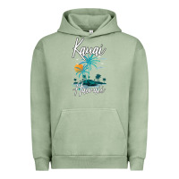 Pigment Oil Green family vacation retro sunset hawaii kauai t shirt Urban Hoodie - linhVisuals