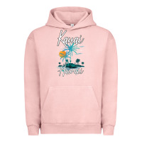 Pigment Salmon family vacation retro sunset hawaii kauai t shirt Urban Hoodie - linhVisuals