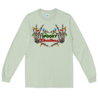 Matcha spooky christmas skeleton hands Long Sleeve Tee - FaDigitalArtStudio