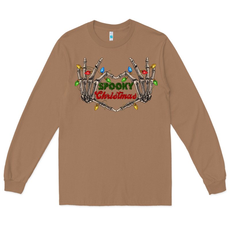 Spooky Christmas Skeleton Hands Long Sleeve Tee by FaDigitalArtStudio | Teevron