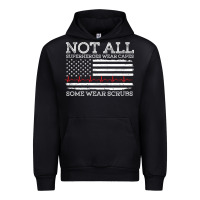 Black nurses not all superheroes wear caps some wear scrubs nurse supportive Urban Hoodie - linhVisuals