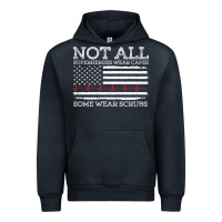 Navy nurses not all superheroes wear caps some wear scrubs nurse supportive Urban Hoodie - linhVisuals