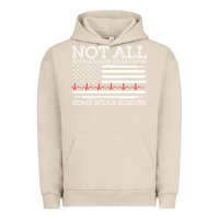 Pigment French Oak nurses not all superheroes wear caps some wear scrubs nurse supportive Urban Hoodie - linhVisuals