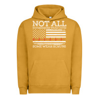 Pigment Peanut Butter nurses not all superheroes wear caps some wear scrubs nurse supportive Urban Hoodie - linhVisuals