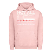 Pigment Salmon nurses not all superheroes wear caps some wear scrubs nurse supportive Urban Hoodie - linhVisuals