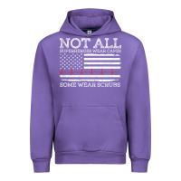 Tulip nurses not all superheroes wear caps some wear scrubs nurse supportive Urban Hoodie - linhVisuals