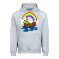 Heather Grey the rainbow connection Urban Hoodie - linhVisuals