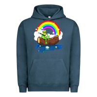Pigment Midnight Navy the rainbow connection Urban Hoodie - linhVisuals