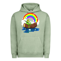 Pigment Oil Green the rainbow connection Urban Hoodie - linhVisuals