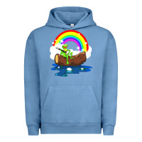 Pigment Pebble Blue the rainbow connection Urban Hoodie - linhVisuals