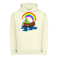 Pigment Pistachio the rainbow connection Urban Hoodie - linhVisuals