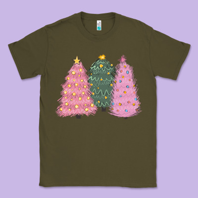 Christmas Trees Classic Tee Designed By Cowgirlartshop