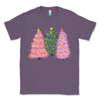Lavender christmas trees Classic Tee - CowGirlArtShop