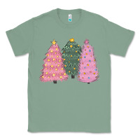 Sage christmas trees Classic Tee - CowGirlArtShop