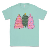 Seafoam christmas trees Classic Tee - CowGirlArtShop