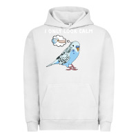 Pigment Lunar Rock parakeet bird biting finger funny i only look calm Urban Hoodie - linhVisuals