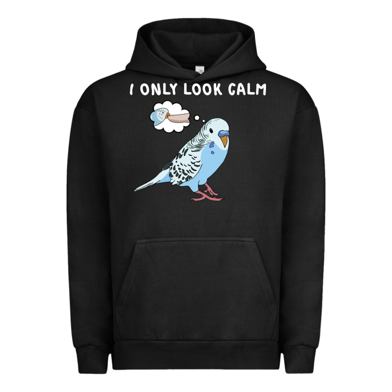 Parakeet Bird Biting Finger Funny I Only Look Calm Urban Hoodie by linhVisuals | Teevron