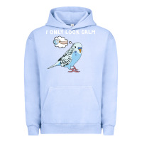 Pigment Grape Ice parakeet bird biting finger funny i only look calm Urban Hoodie - linhVisuals