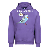 Tulip parakeet bird biting finger funny i only look calm Urban Hoodie - linhVisuals