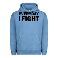 Pigment Pebble Blue everyday i fight Urban Hoodie - linhVisuals