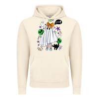 Vintage Artic cute ghost halloween Vintage Hoodie - BundleAndBundleShop