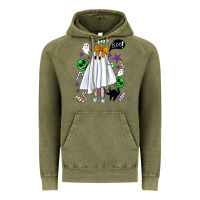 Vintage Olive cute ghost halloween Vintage Hoodie - BundleAndBundleShop