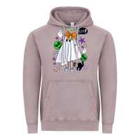 Vintage Zinc cute ghost halloween Vintage Hoodie - BundleAndBundleShop