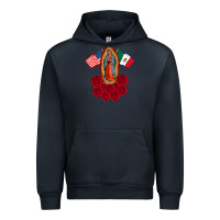 Navy our lady virgen de guadalupe mexican american flag holiday Urban Hoodie - linhVisuals