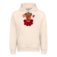 Sandshell our lady virgen de guadalupe mexican american flag holiday Urban Hoodie - linhVisuals