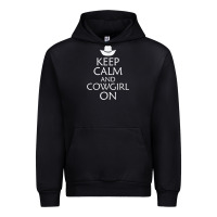 Black keep calm and cowgirl horse Urban Hoodie - linhVisuals