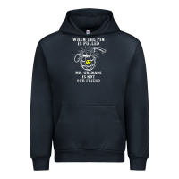 Navy military mr grenade is not our friend Urban Hoodie - linhVisuals