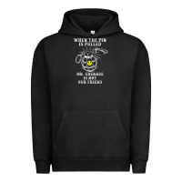 Pigment Black military mr grenade is not our friend Urban Hoodie - linhVisuals