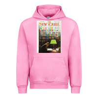 Fuchsia Pink the new yorker 1973 Urban Hoodie - linhVisuals