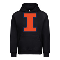 Black Illinois fighting illini, University of Illinois, UIUC, Geari Urban Hoodie - linhVisuals