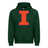Forest Green Illinois fighting illini, University of Illinois, UIUC, Geari Urban Hoodie - linhVisuals
