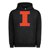 Pigment Black Illinois fighting illini, University of Illinois, UIUC, Geari Urban Hoodie - linhVisuals